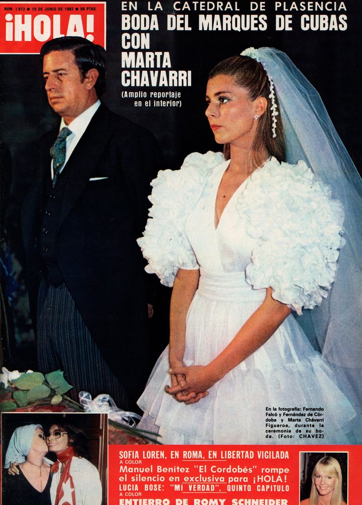 Boda de Fernando Falcó y Fernández de Córdova con Marta Chávarri en ¡HOLA! 1973