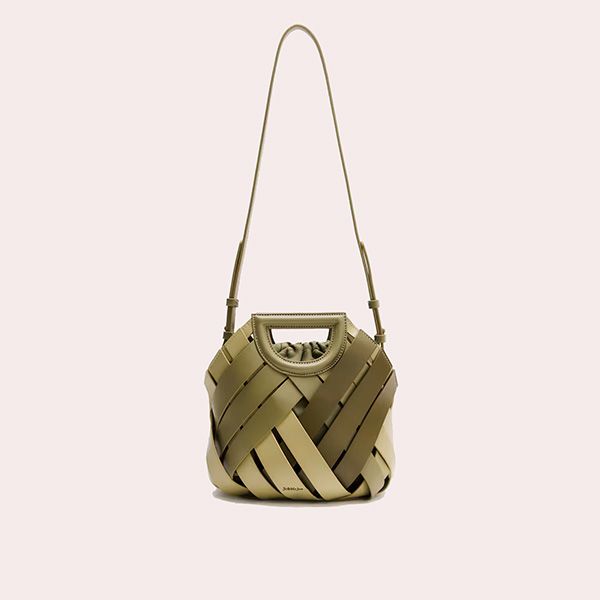 Bolso de Mano Trenzado Verde Jo & Mr. Joe