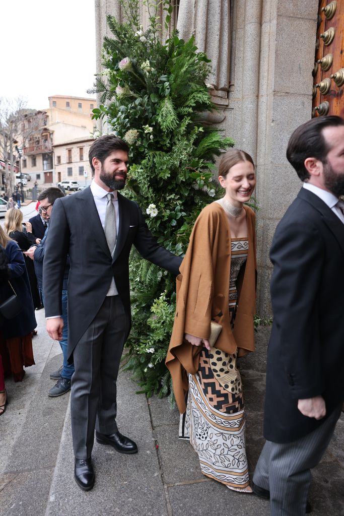 Fernando Palazuelo y Micaela Belmont en una boda en Toledo
