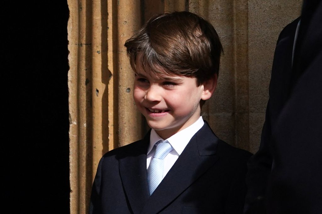 El príncipe Louis a su llegada a la Capilla de San Jorge el pasado 5 de abril de 2026.