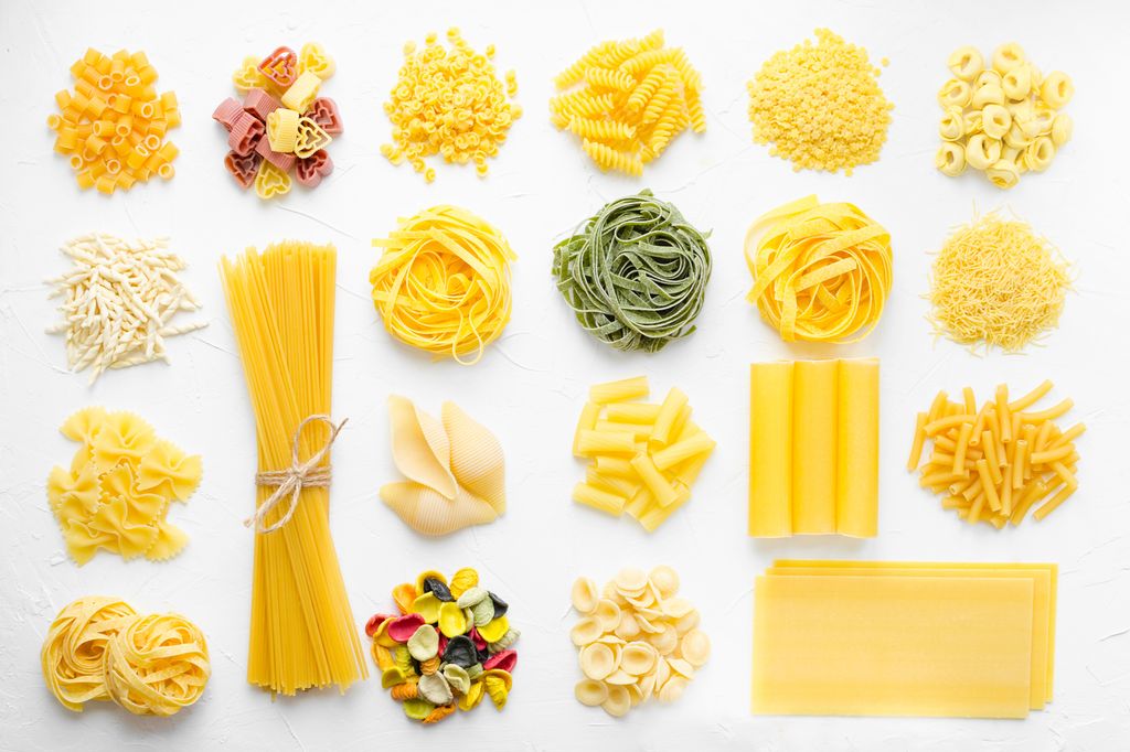 Distintos tipos de pasta.