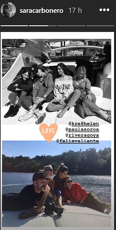 Sara Carbonero con amigos