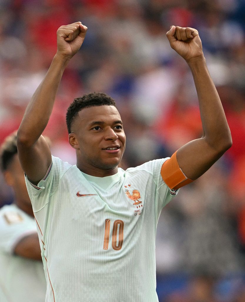 Kylian Mbappé celebrando el pase de Francia a semifinales, tras ganar el partido contra Marruecos en Cuartos de Final.