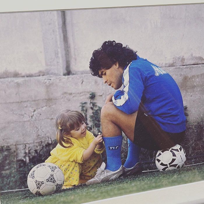 Maradona y su hija Dalma