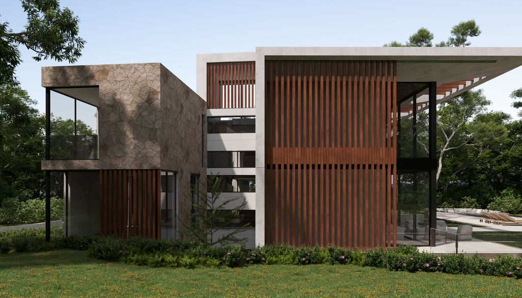 Casa pasiva con jardín