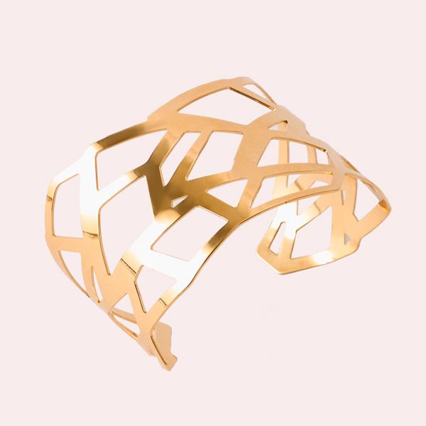 Net Brazalete geometrico oro