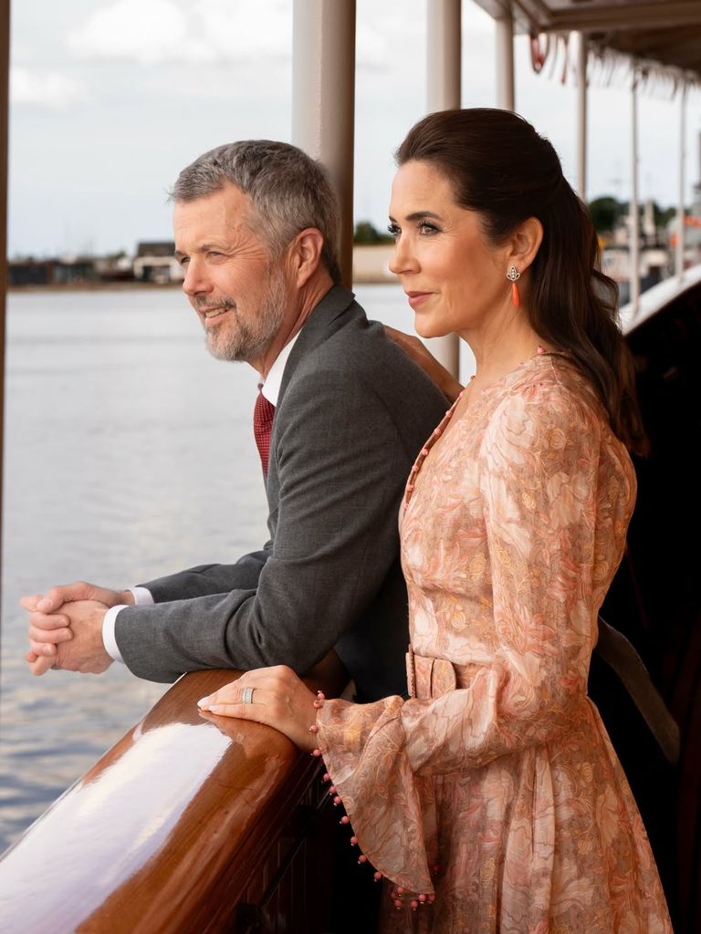 Mary de Dinamarca y Federico de Dinamarca en el yate real, Dinamarca