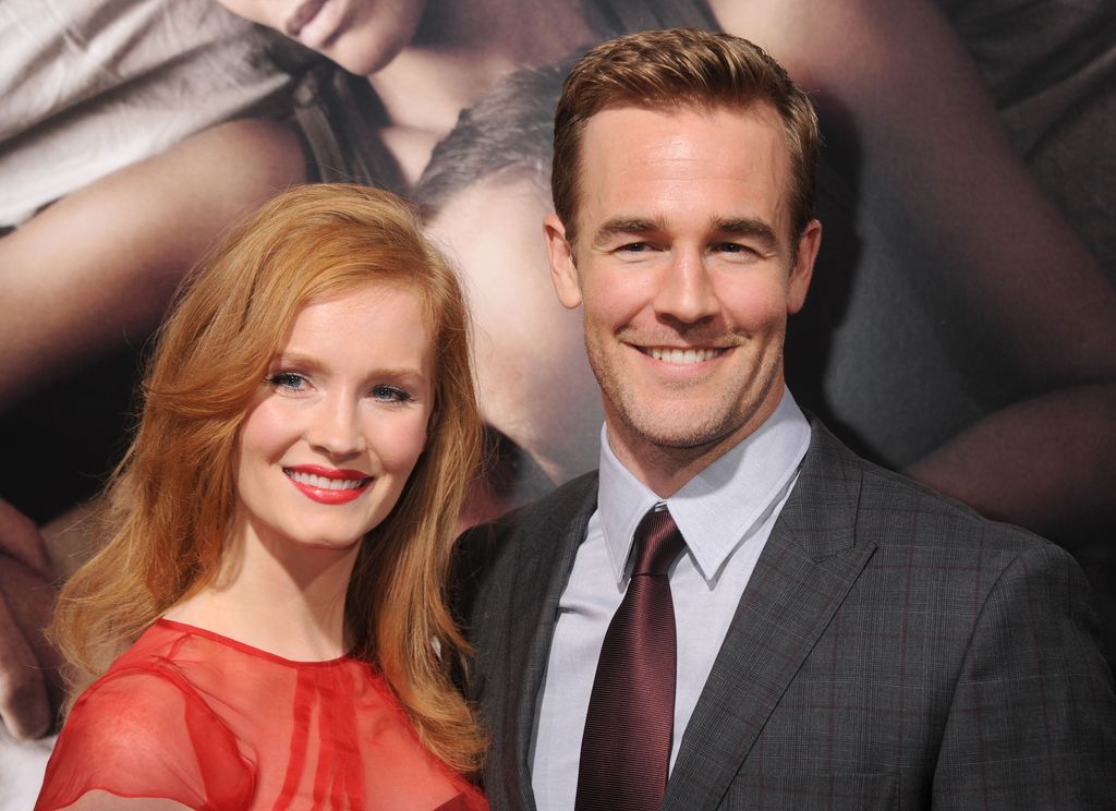 James Van Der Beek , junto a su pareja, en una imagen de archivo