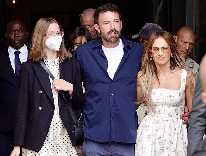 Jennifer Lopez y Ben Affleck con Violet, la hija mayor del actor