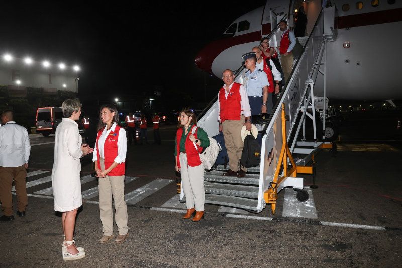 La reina Letizia aterriza en Colombia