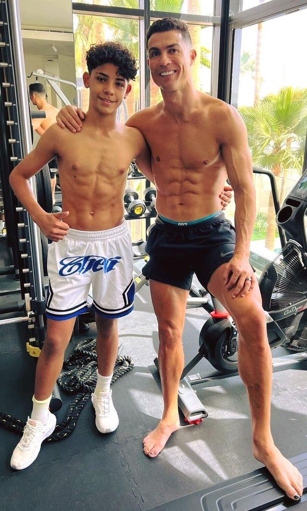 Cristiano Ronaldo y su hijo