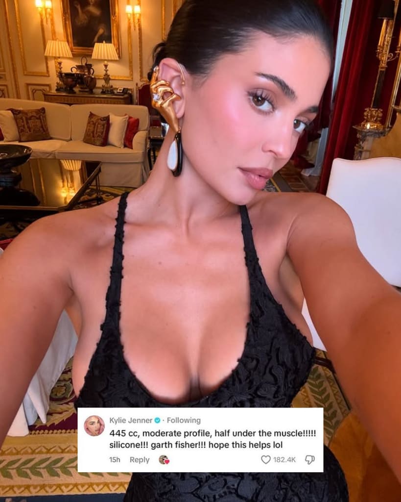 Kylie Jenner responded in the comments of Tiktok creator.