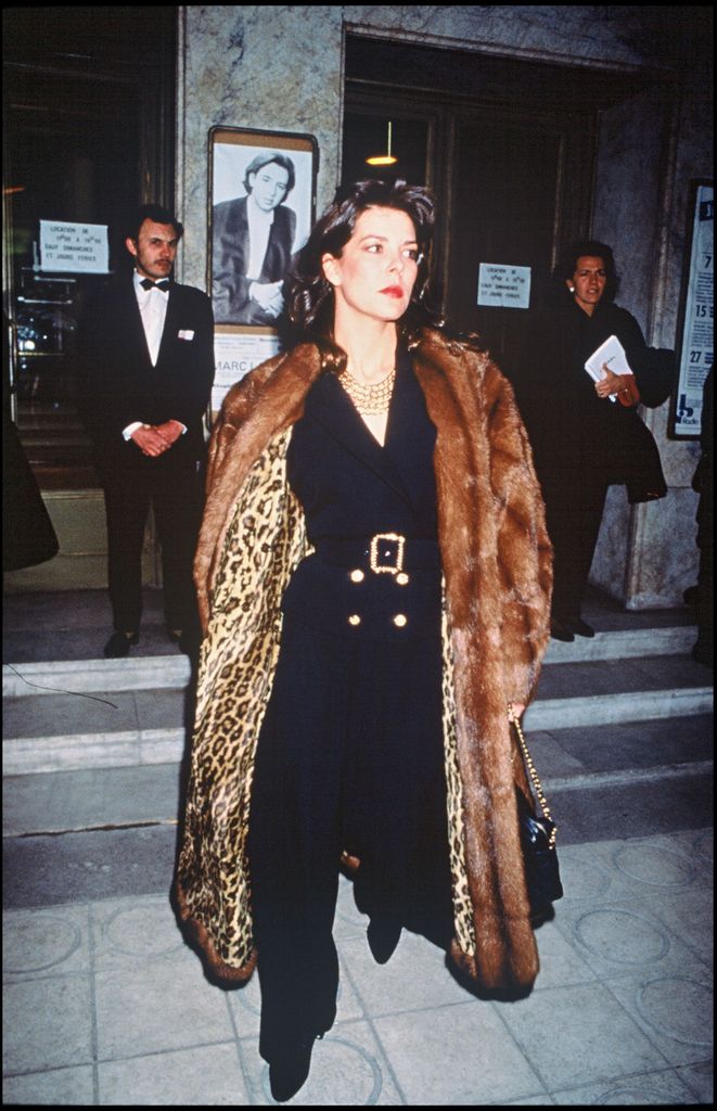 La princesa Carolina de Mónaco en París (1989).