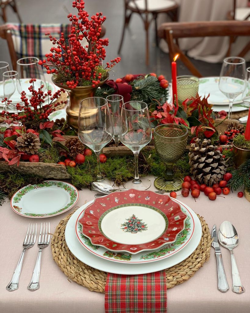 Decoración de bodas de Navidad