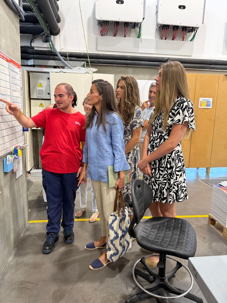 La reina Letizia, la princesa Leonor y la infanta Sofía visitan la fundación Esment en Mallorca