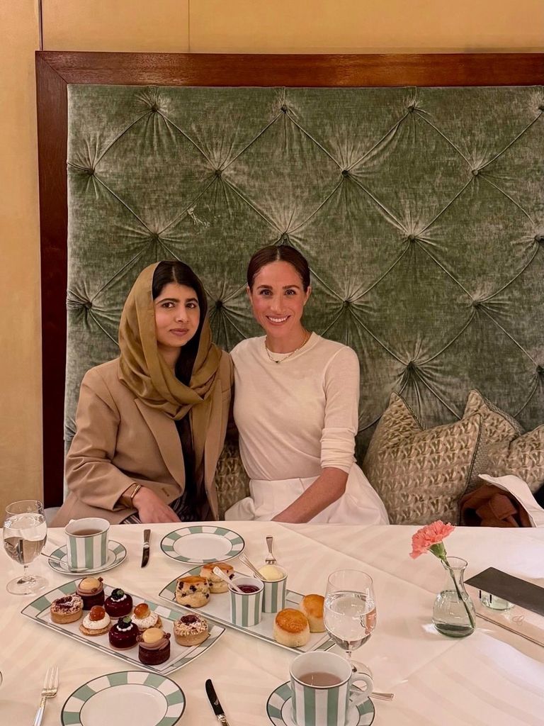 Meghan Markle sostuvo un significativo encuentro con la activista paquistaní Malala Yousafzai el 7 de octubre.