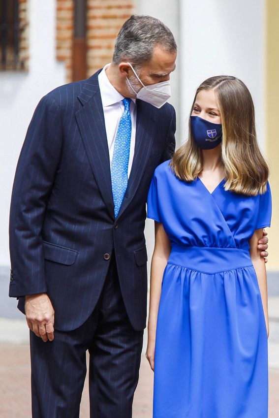 Leonor el día de su confirmación el 28 de mayo de 2021