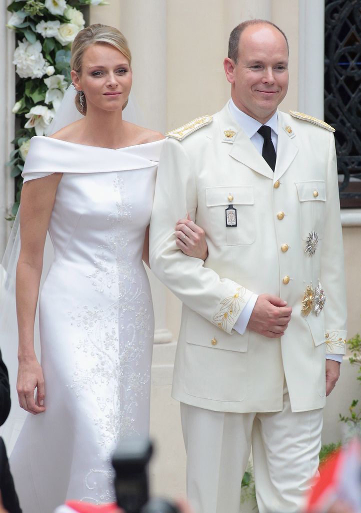 Alberto y Charlene de Mónaco en su boda