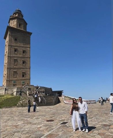 Sara Carbonero y Jota Cabrera en A Coruña