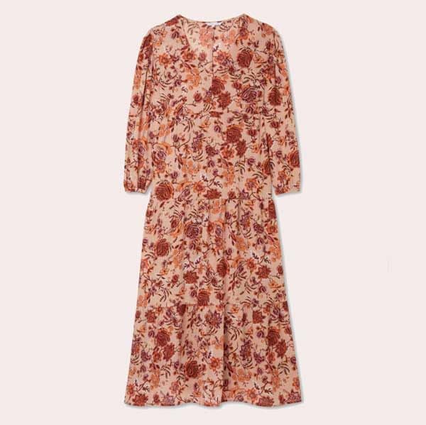 vestido estampado flores