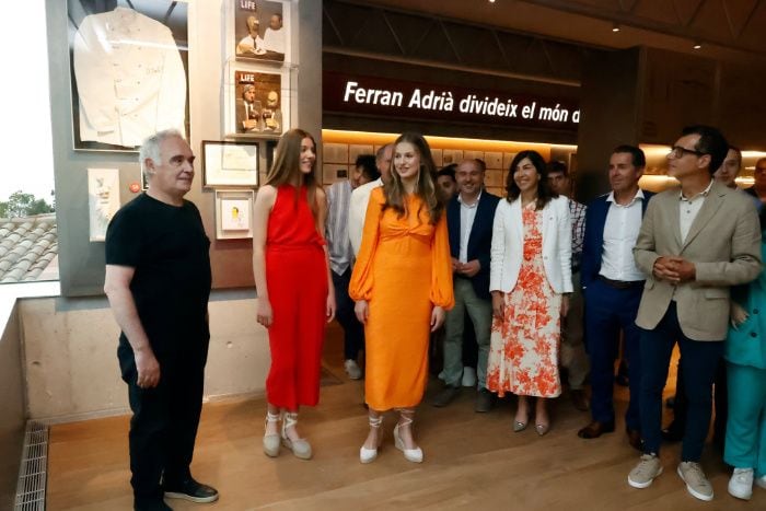 Encuentro de la Leonor y Sofía con Ferrán Adriá en El Bulli