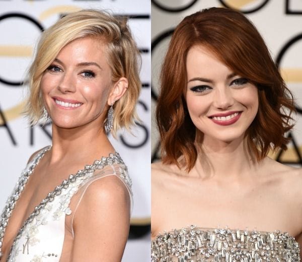 Emma Stone cortaba su cabellera pelirroja por lo sano en la primavera del año pasado, y desde entonces luce este corte por encima de los hombros, con puntas texturizadas. 