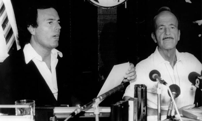 Julio Iglesias con su padre