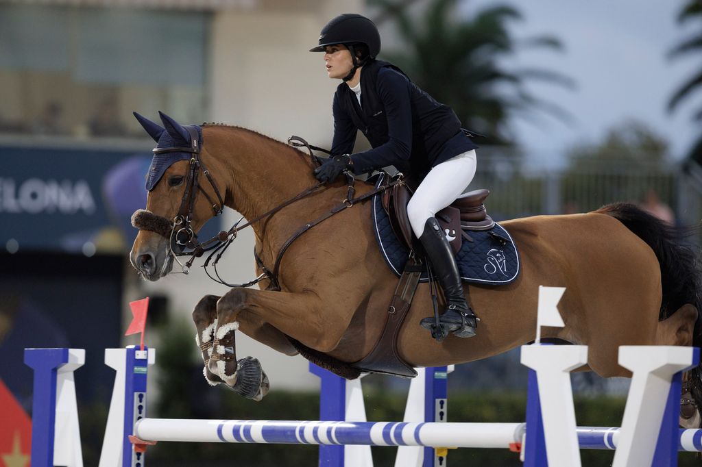 Sira Martínez, amazona y embajadora del CSIO Barcelona, ha competido en la tercera jornada