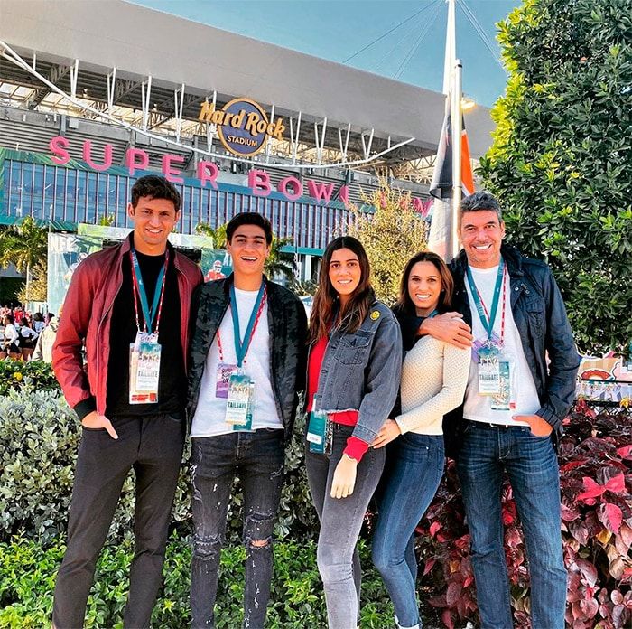 Arturo Elías Ayub, Johanna Slim y sus tres hijos