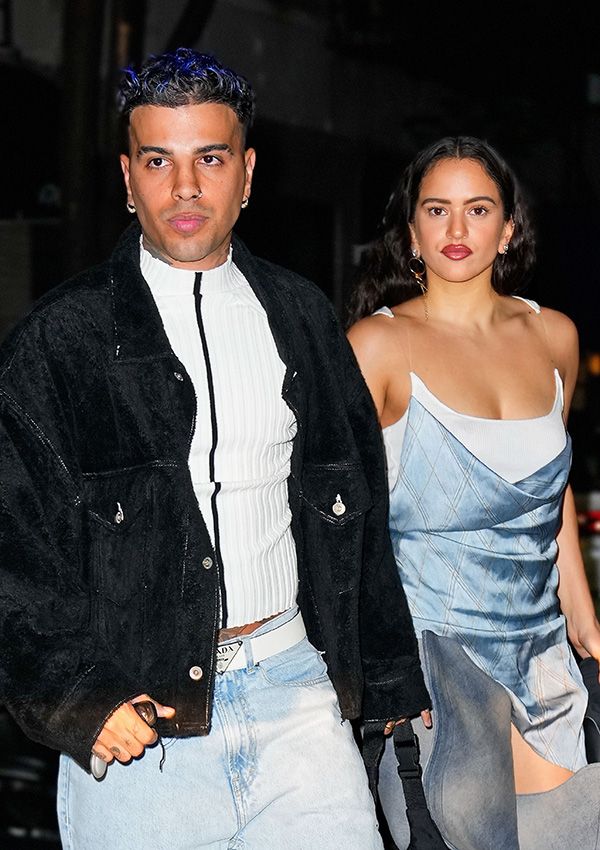 Rosalía con Raw Alejandro saliendo a cenar en Nueva York por su cumpleaños