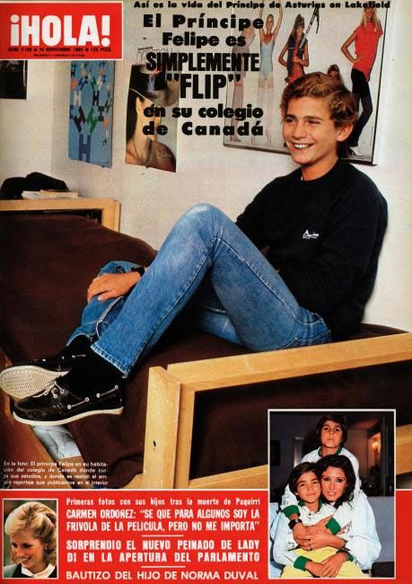 El entonces príncipe Felipe en el internado en Canadá