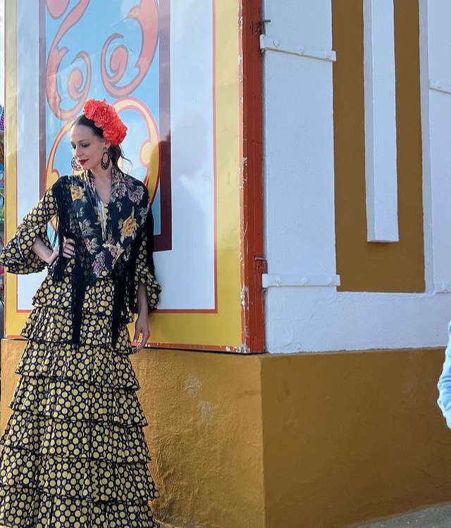 Eva González en la Feria de Mairena de Alcor 