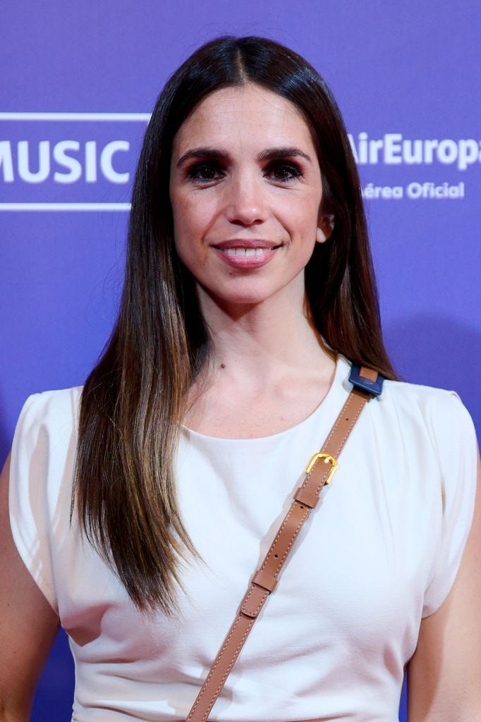 MADRID, SPAIN - MAY 22: Elena Furiase attends the Rosario concert photocall at the UMusic Hotel Teatro Albéniz on May 22, 2025 in Madrid, Spain. (Photo by Carlos Alvarez/Getty Images)