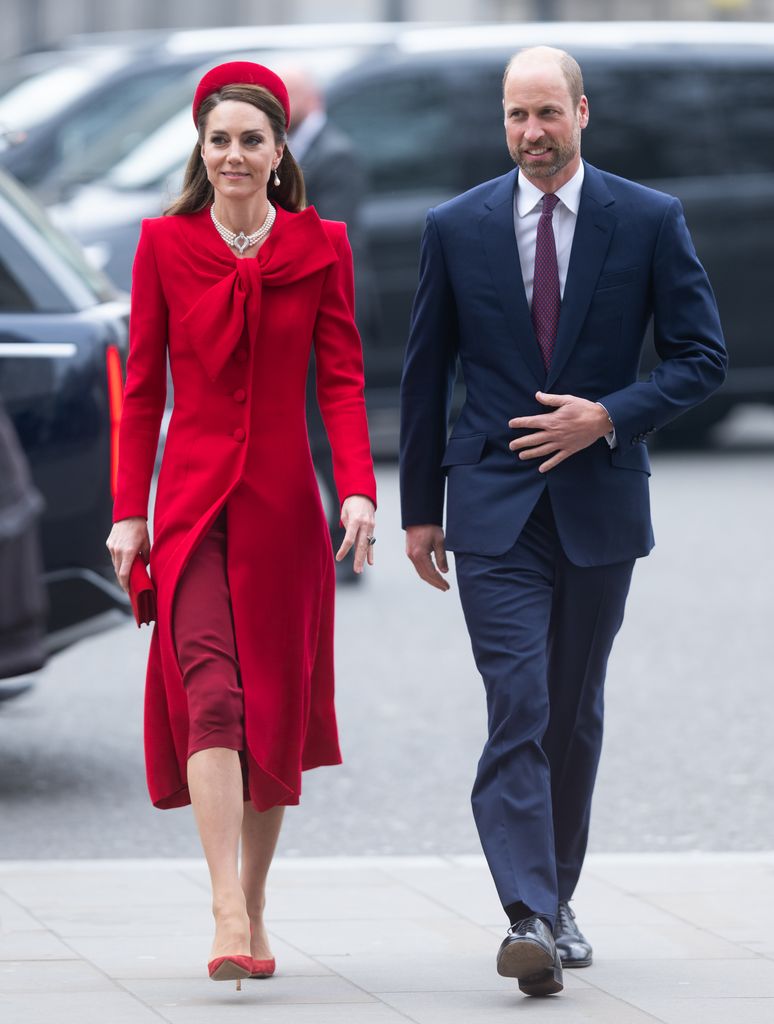 Catherine, Princess of Wales and Prince Willliam of Wales attend the celebrations for Commonwealth Day at Westminster Abbey 
