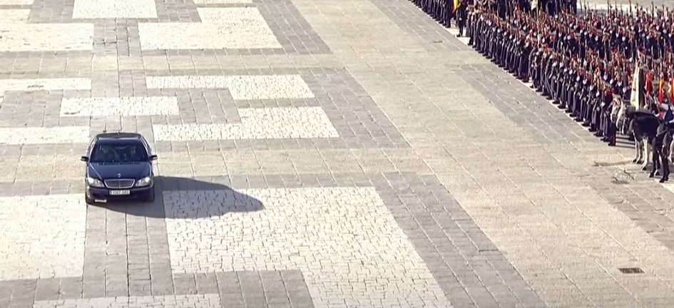 Llegada de la reina Sofía