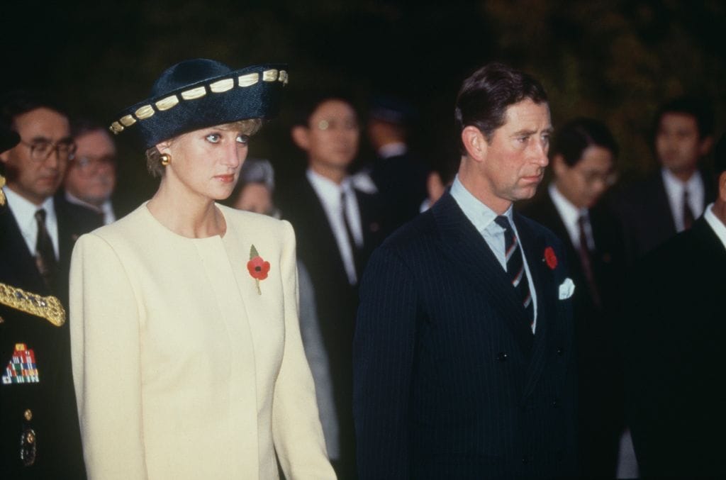 El príncipe Carlos y la princesa Diana en un viaje a Corea del Sur en noviembre de 1992.