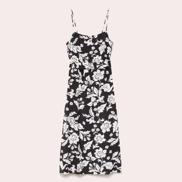 Vestido tirantes estampado flores