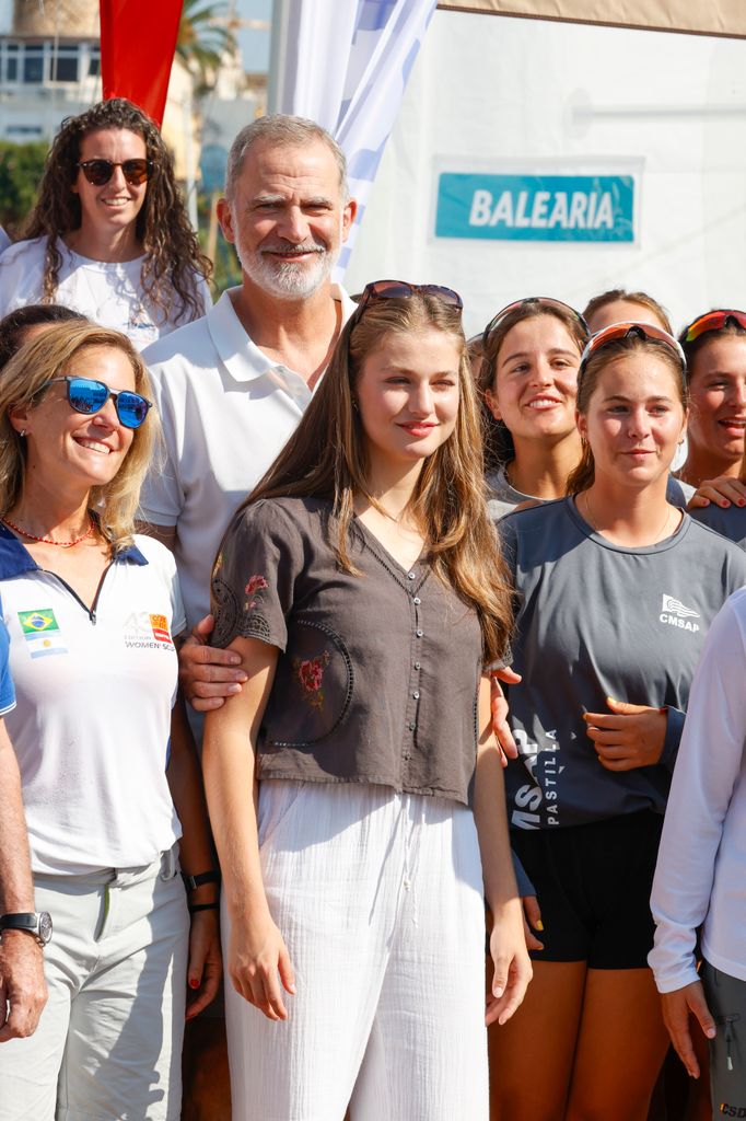 El rey Felipe VI y la princesa Leonor en la Copa del Rey de Vela en Mallorca 2025