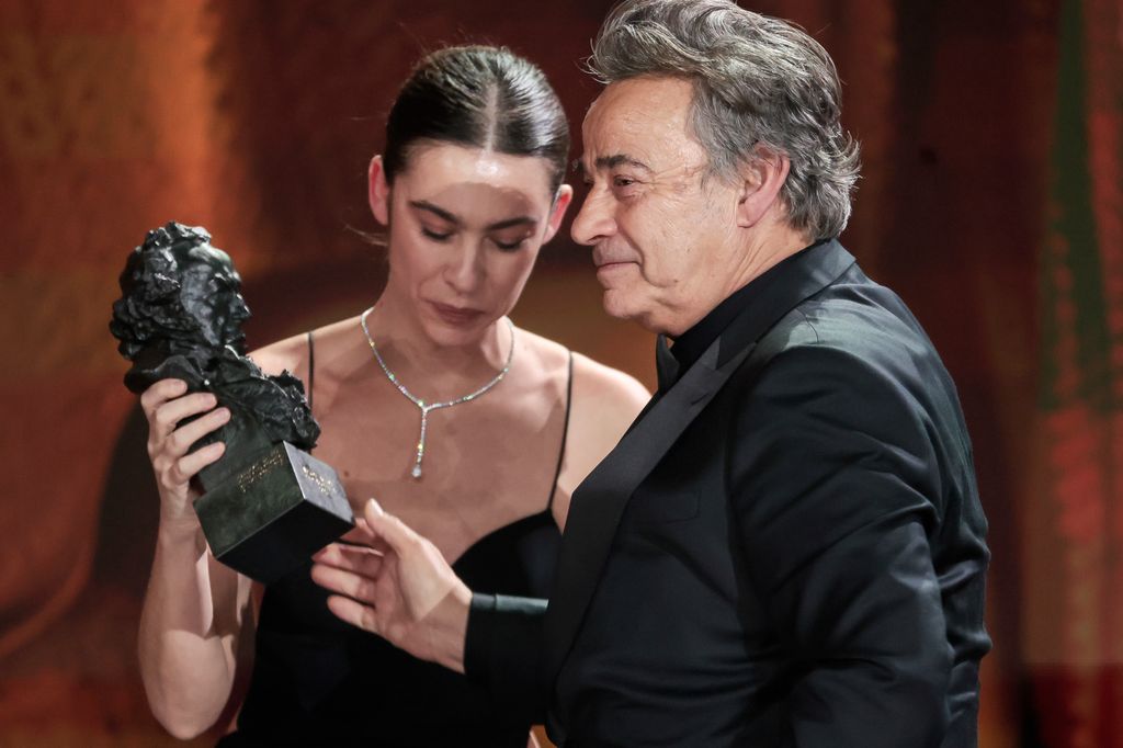 Actor Eduard Fernandez and Greta Fernandez during the 39th annual Goya Film Awards in Granada on Saturday 08 February, 2025. mejor actor protagonista por Marco