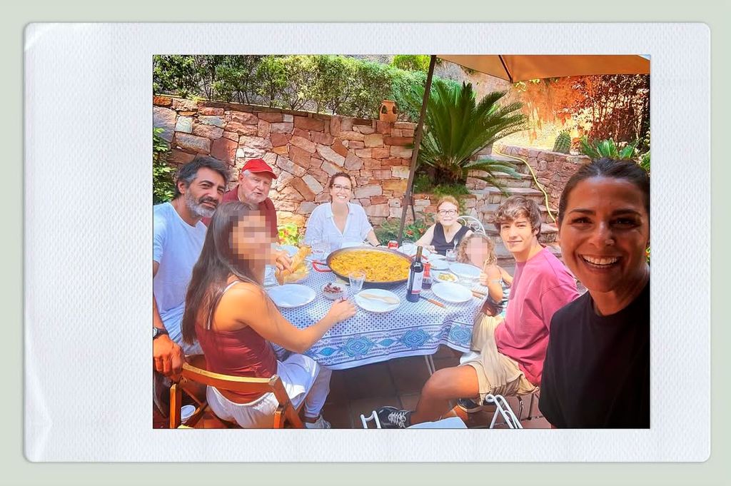 Nuria Roca y su familia en Náquera, Valencia