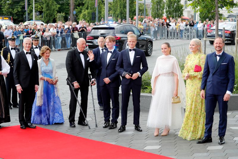 Ingrid de Noruega con su familia 