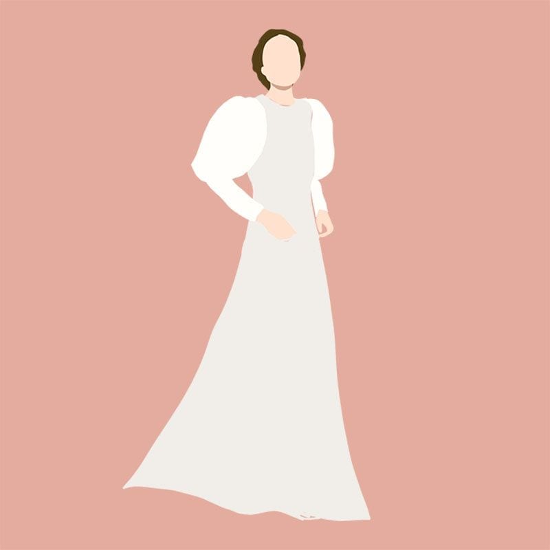 Mangas jamón vestido de novia