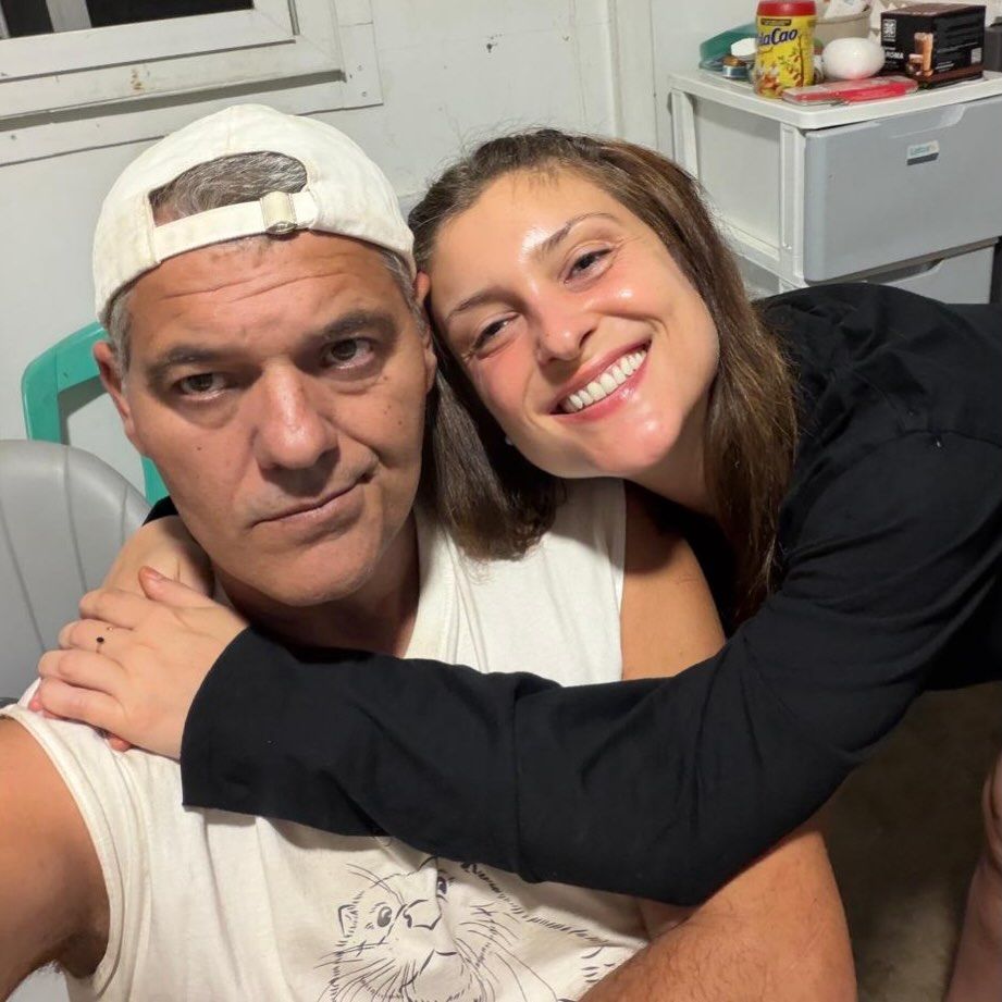 Frank Cuesta, junto a Paloma de Ramón