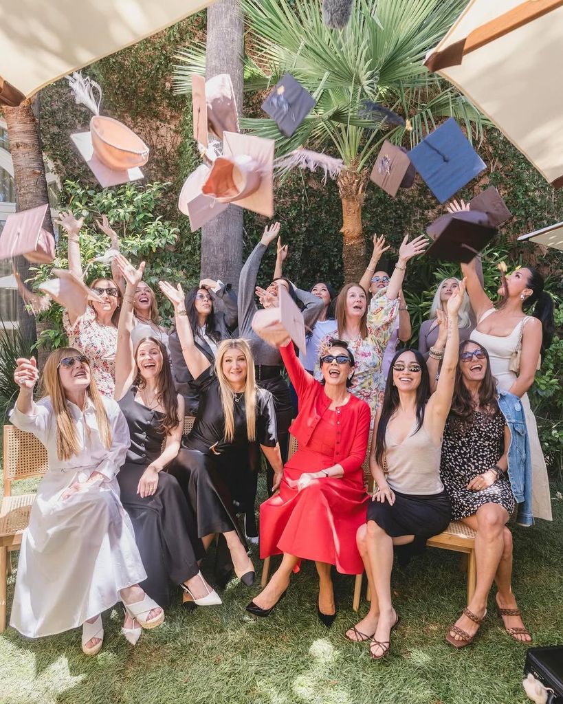 Kim Kardashian celebró su graduación de la escuela de leyes