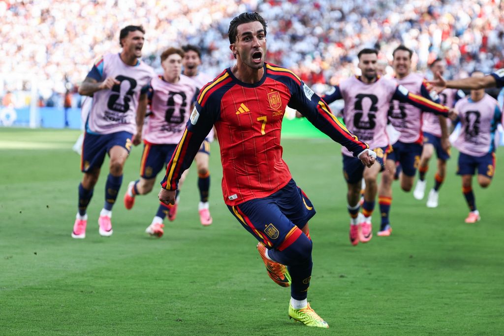 Ferrán Torres, tras el gol que ha dado la victoria a España