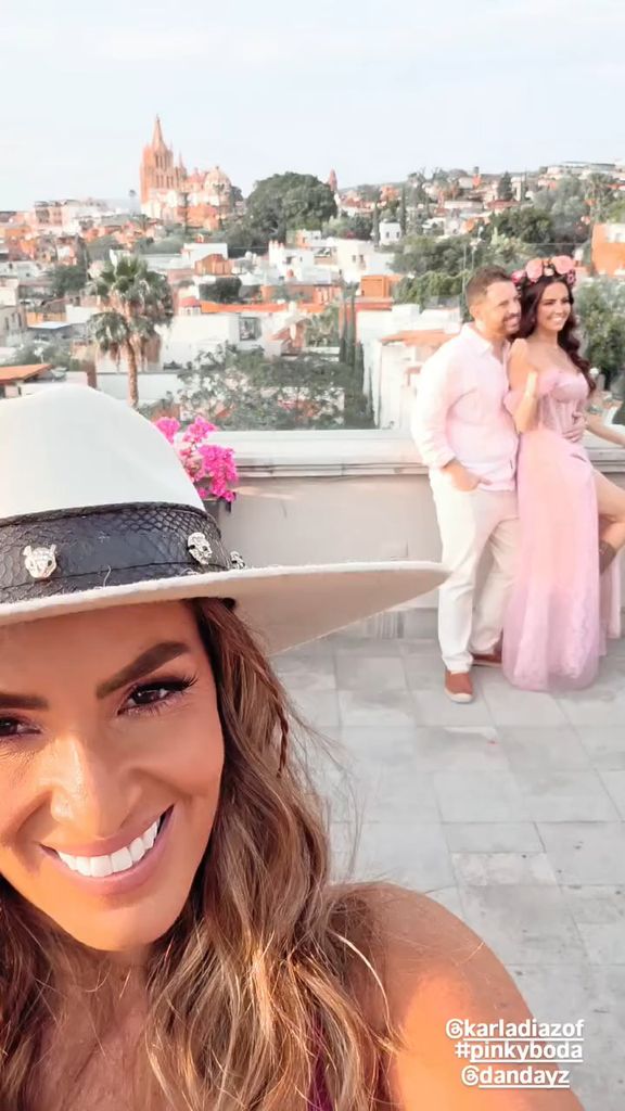 Angie Taddei está feliz de compartir este día con su amiga