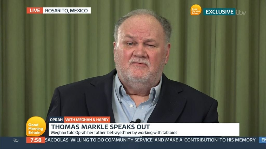 La situación de Thomas Markle era una cuestión de vida o muerte. 