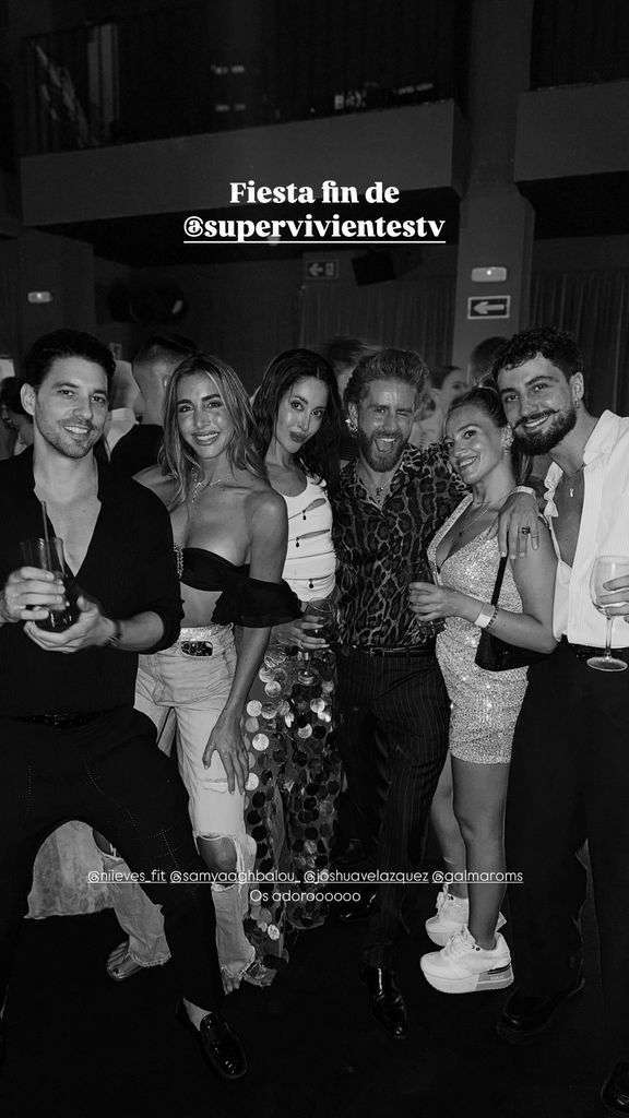 Pelayo Díaz en la fiesta de 'Supervivientes'