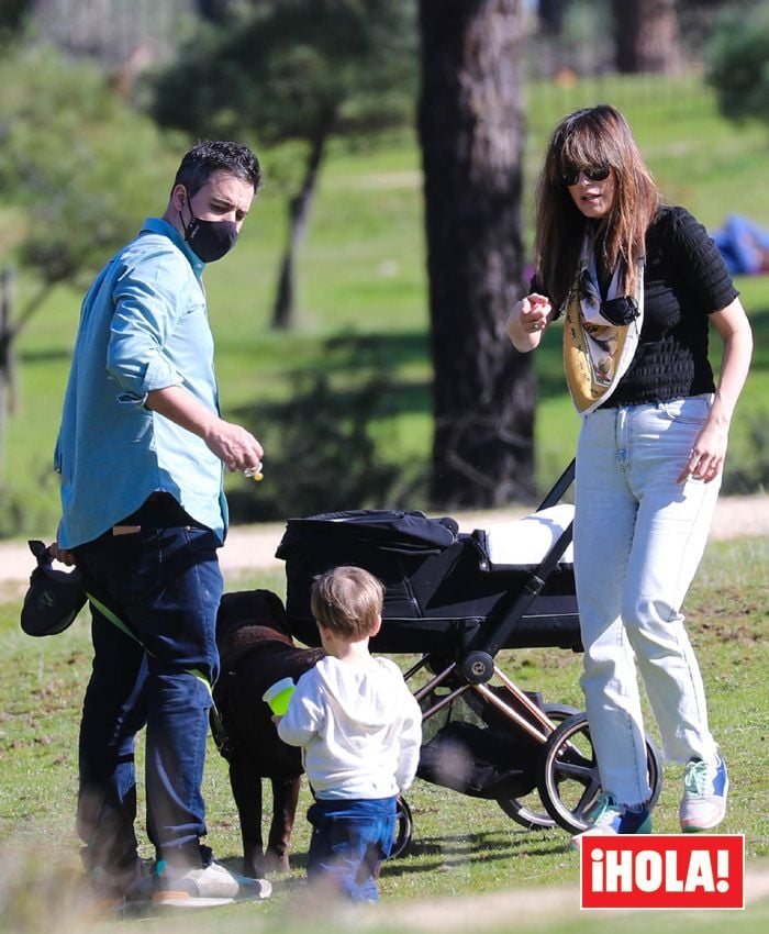 Isabel Jiménez con su familia