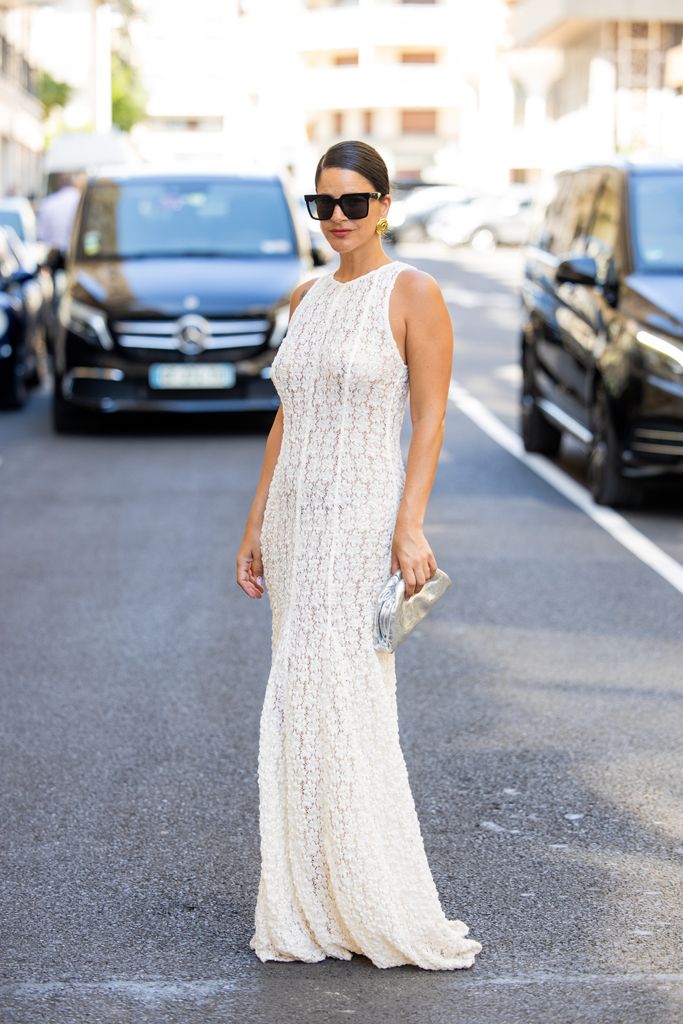 Vestido blanco transparencias streetstyle